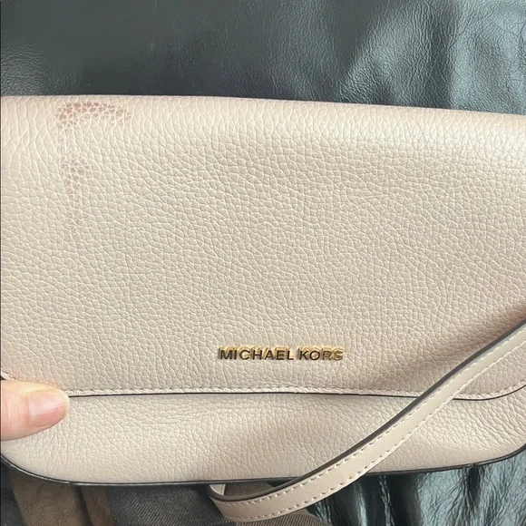 EUC Michael Kors Blush Pink Leather Crossbody Bag - Picture 16 of 16